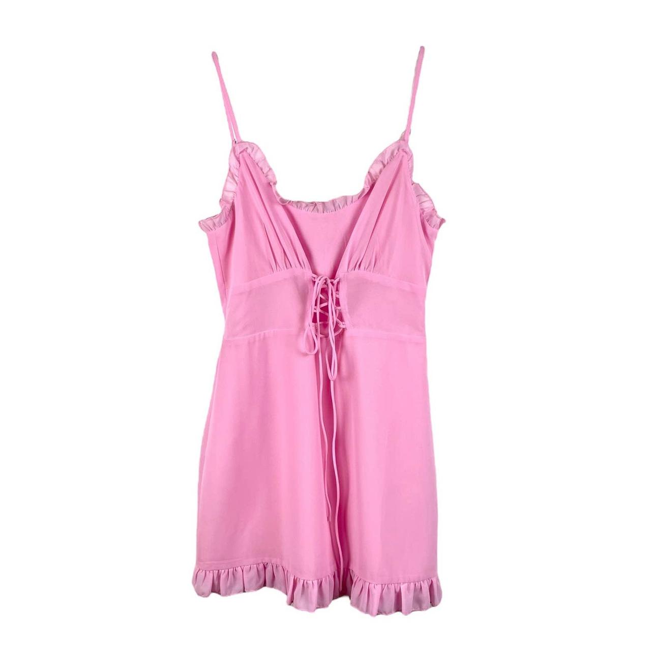 Sugar Thrillz Lace Babydoll Dress - Light Pink
