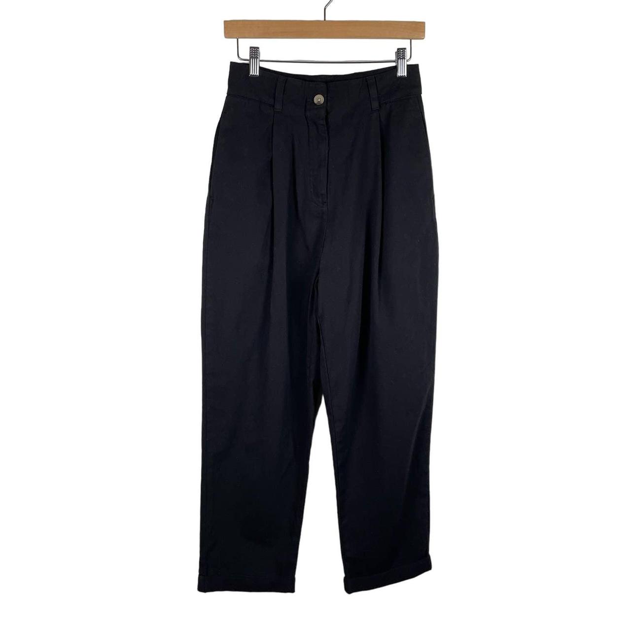 Topshop linen look wide leg relaxed pants in black - part of a set -  ShopStyle