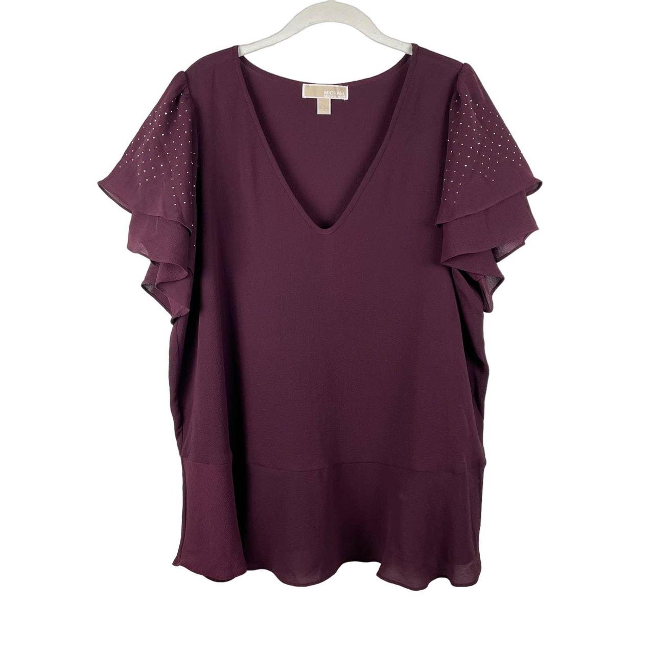 Michael kors 2024 blouses purple