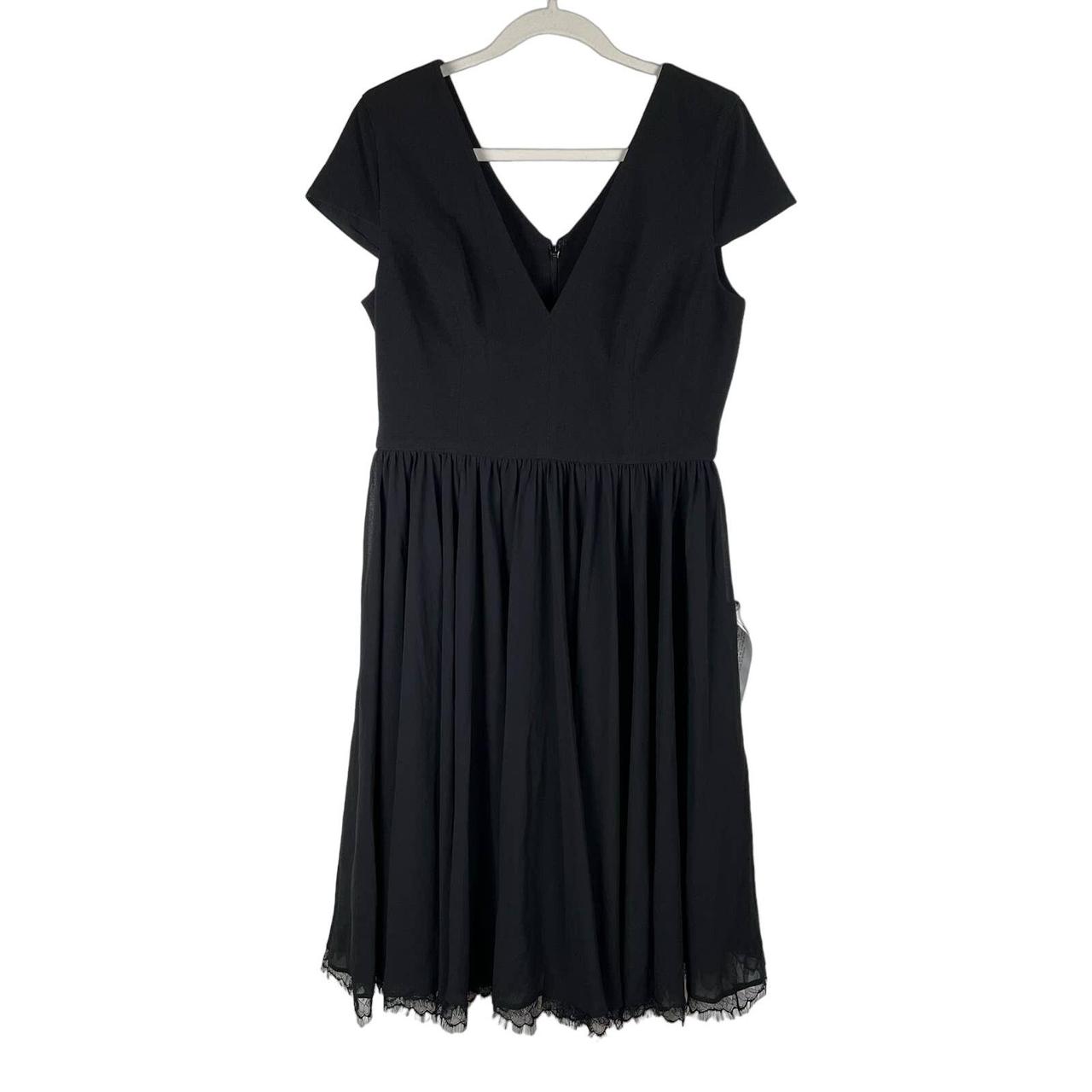 Dress the population corey chiffon fit & flare dress best sale