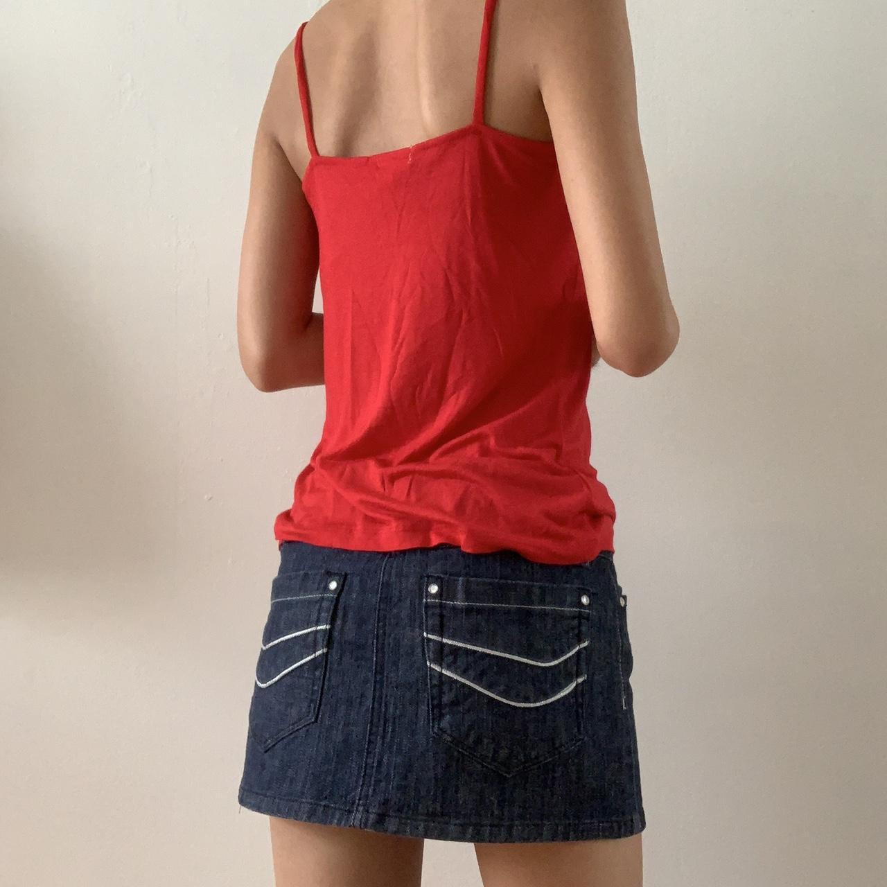 Ambiance Apparel Womens Red Crop Top Short Sleeve - Depop