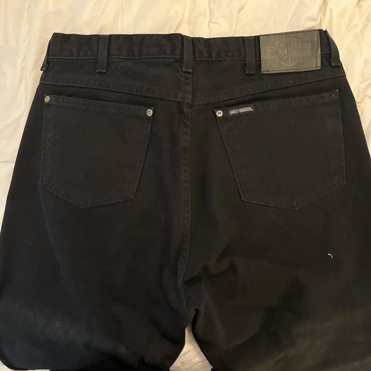 Harley Davidson Men's Black Jeans | Depop