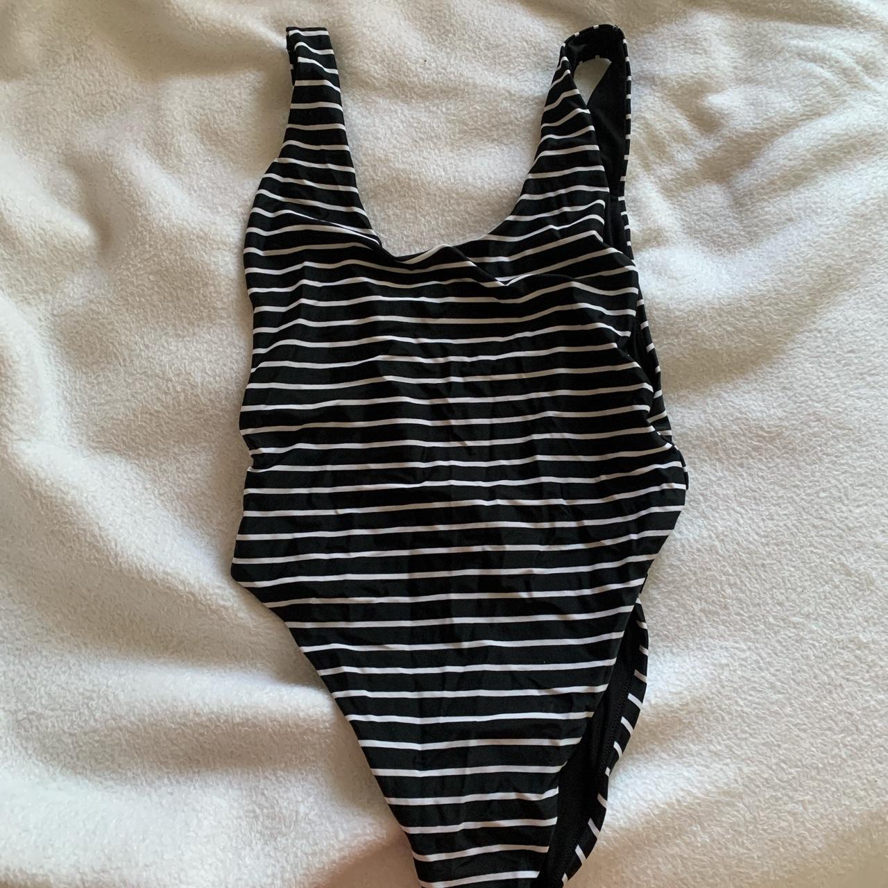 Aries Women's Black and White Swimsuit-one-piece