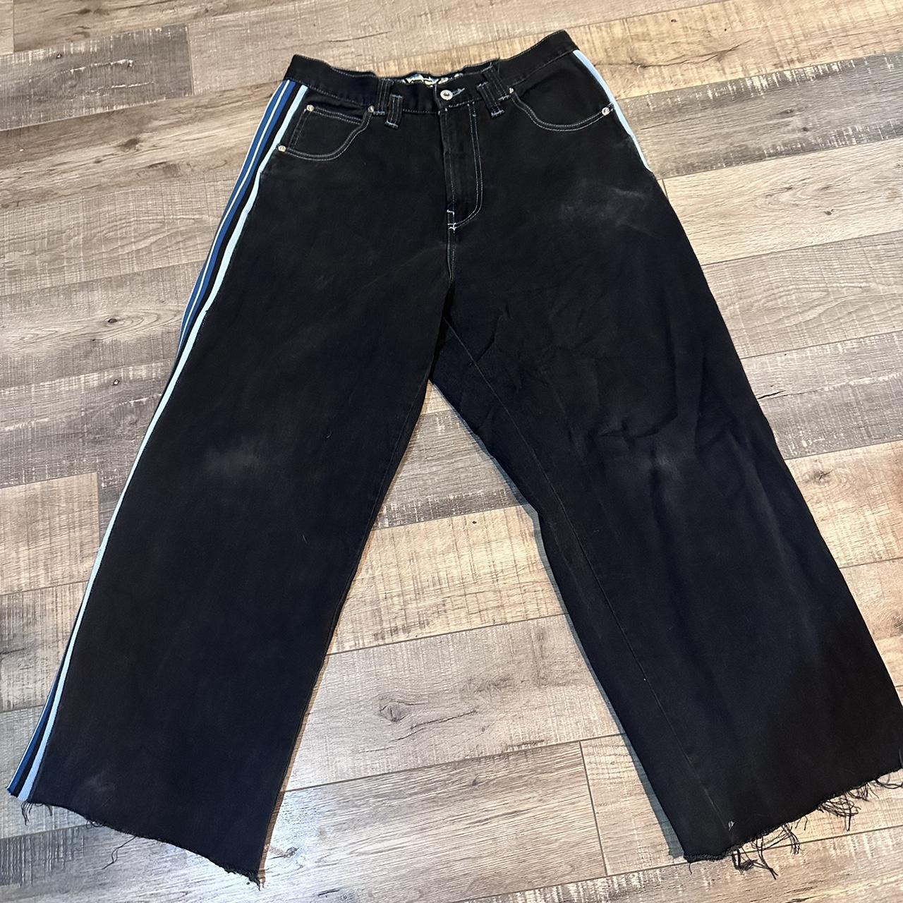 Energie denim in size 32, with stripes on the side,... - Depop