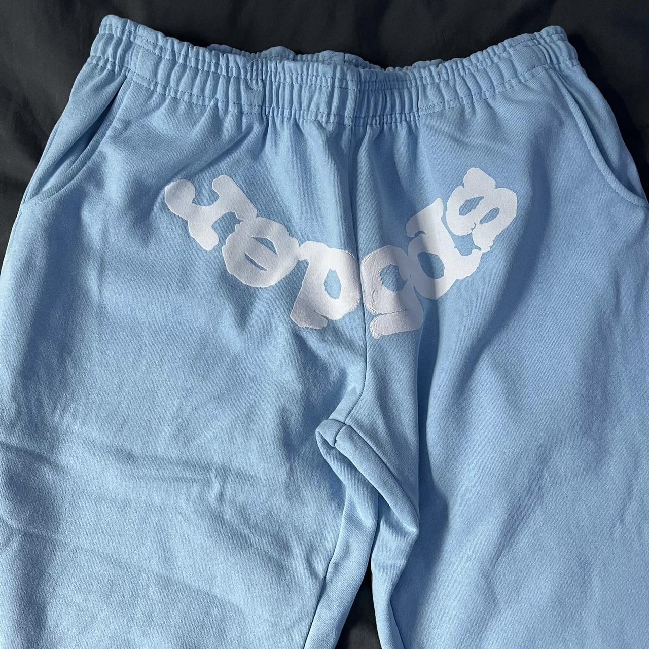 Sky Blue Sp5der Pants Size Medium Brand New! Offer... - Depop