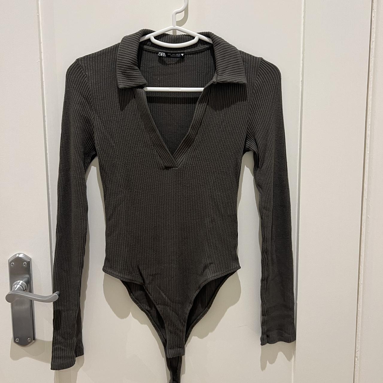 Zara khaki bodysuit Depop
