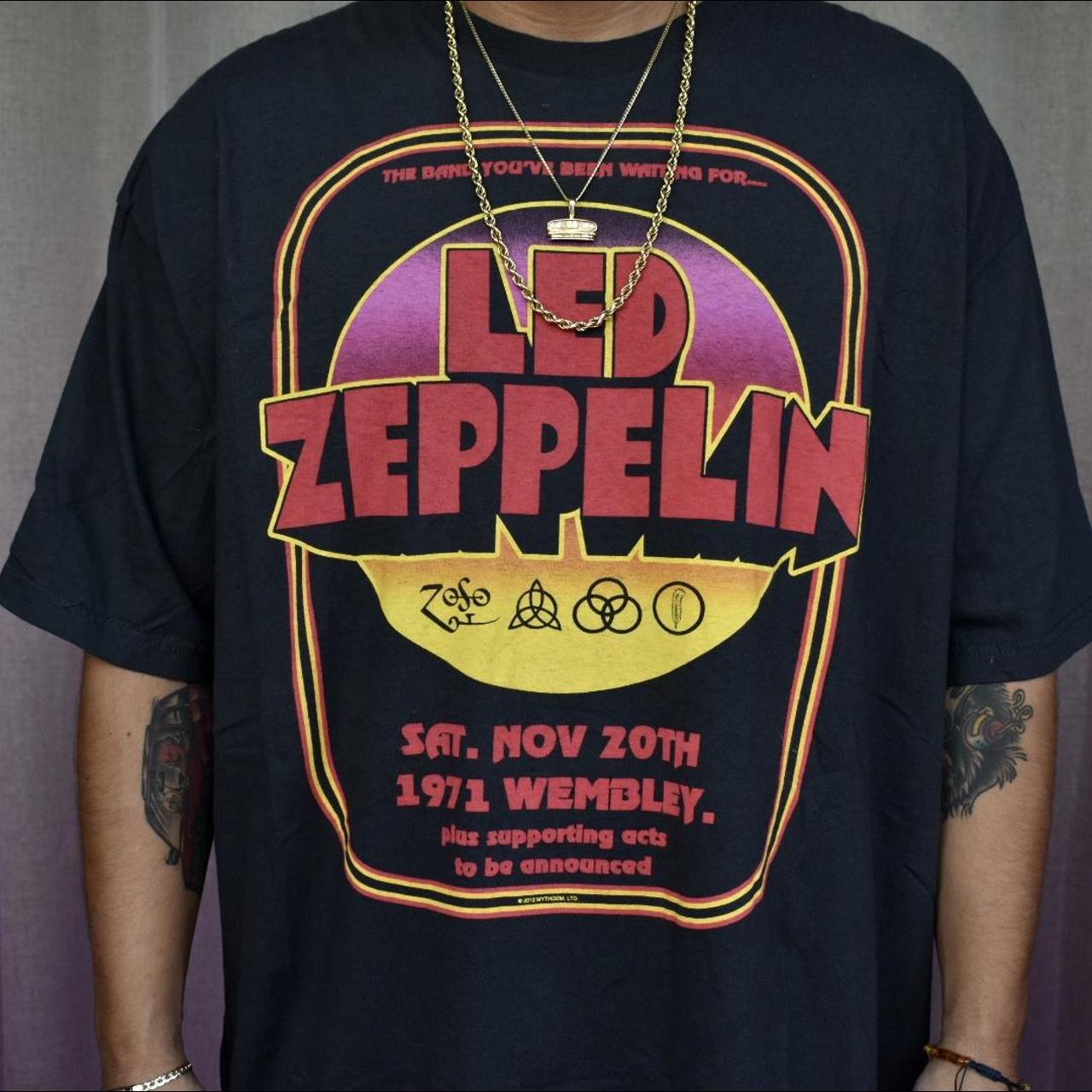 led zeppelin concert t shirt