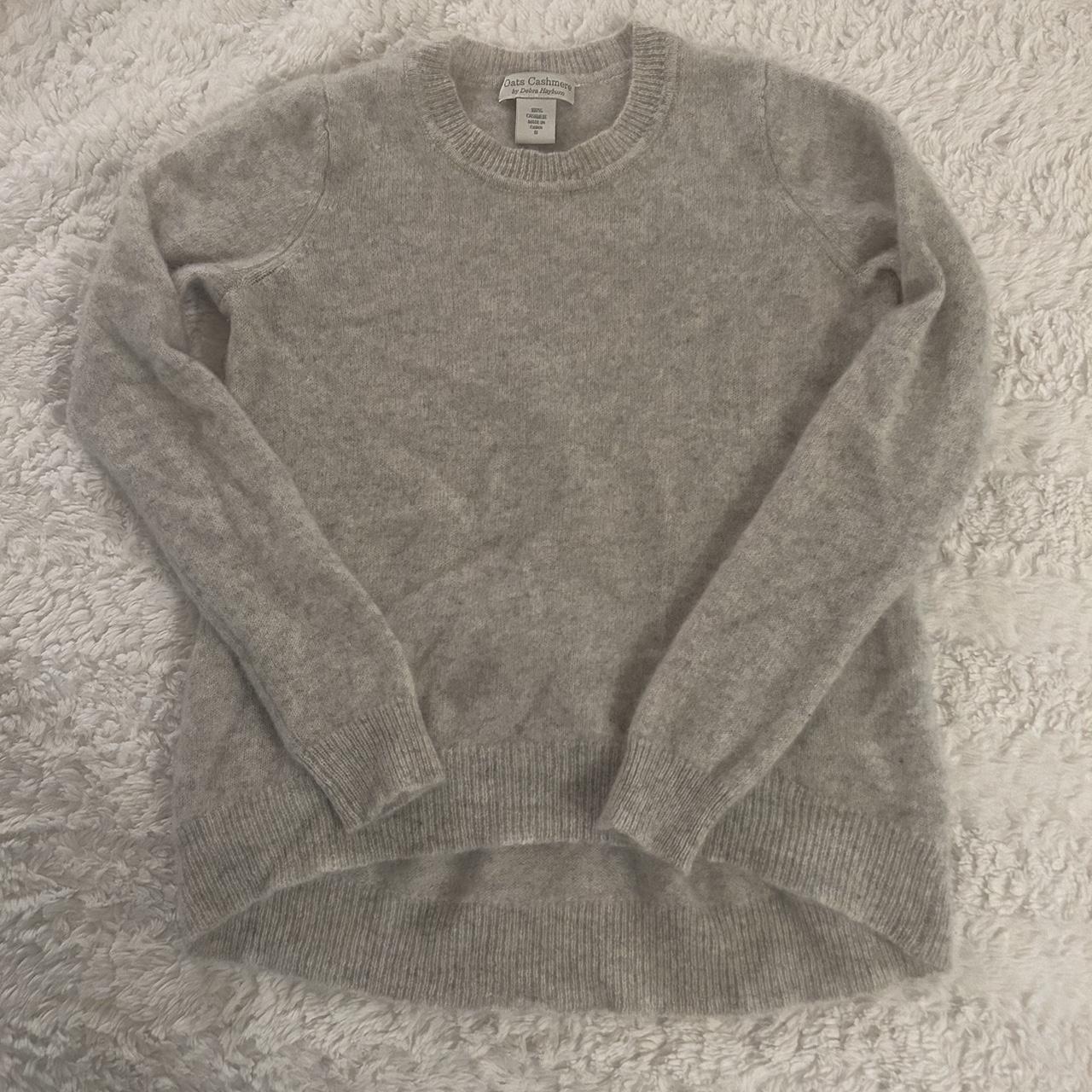 insane 100% oats cashmere sweater by debra hayburn... - Depop