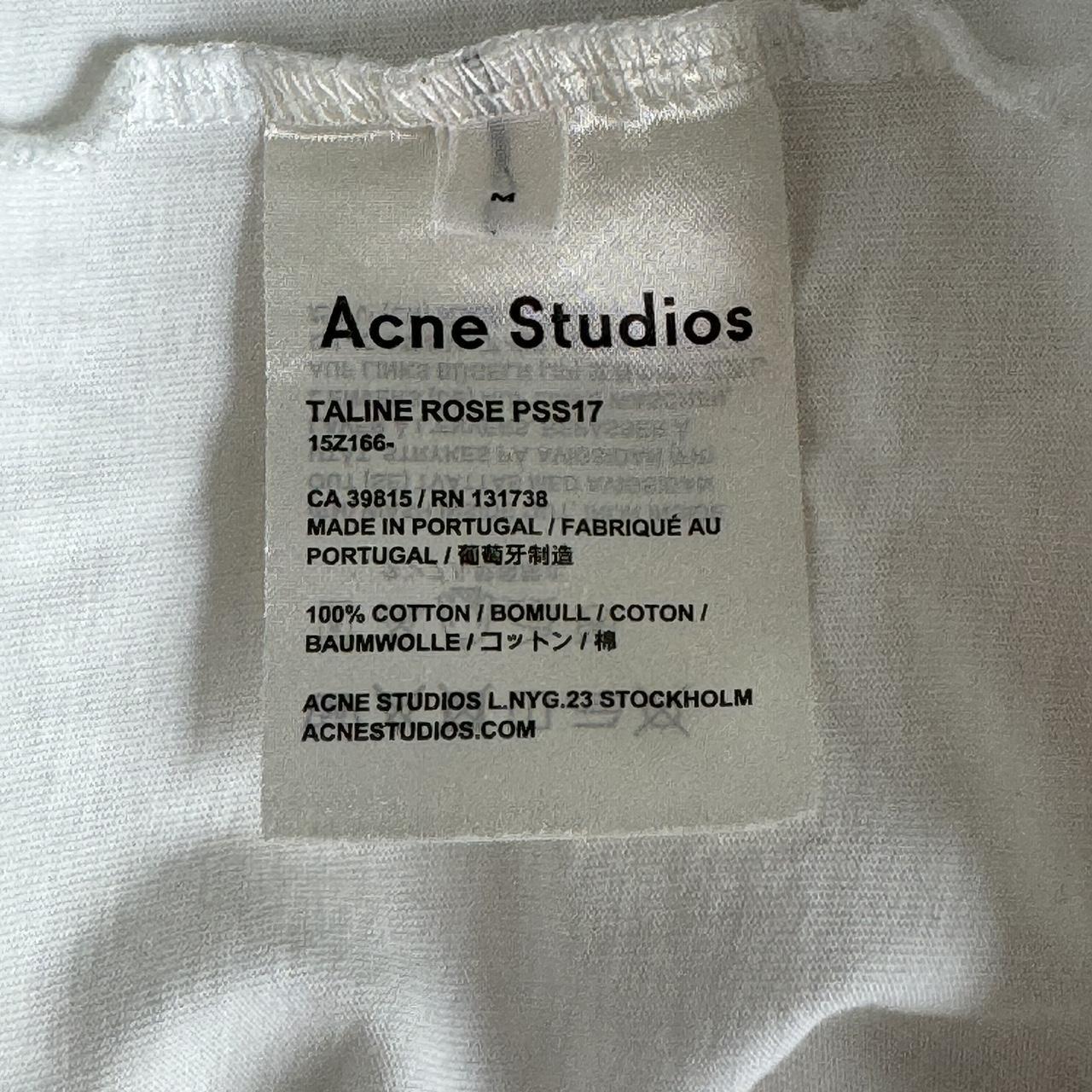 Acne studios T-shirt Taline rose print SS17 Size | Depop
