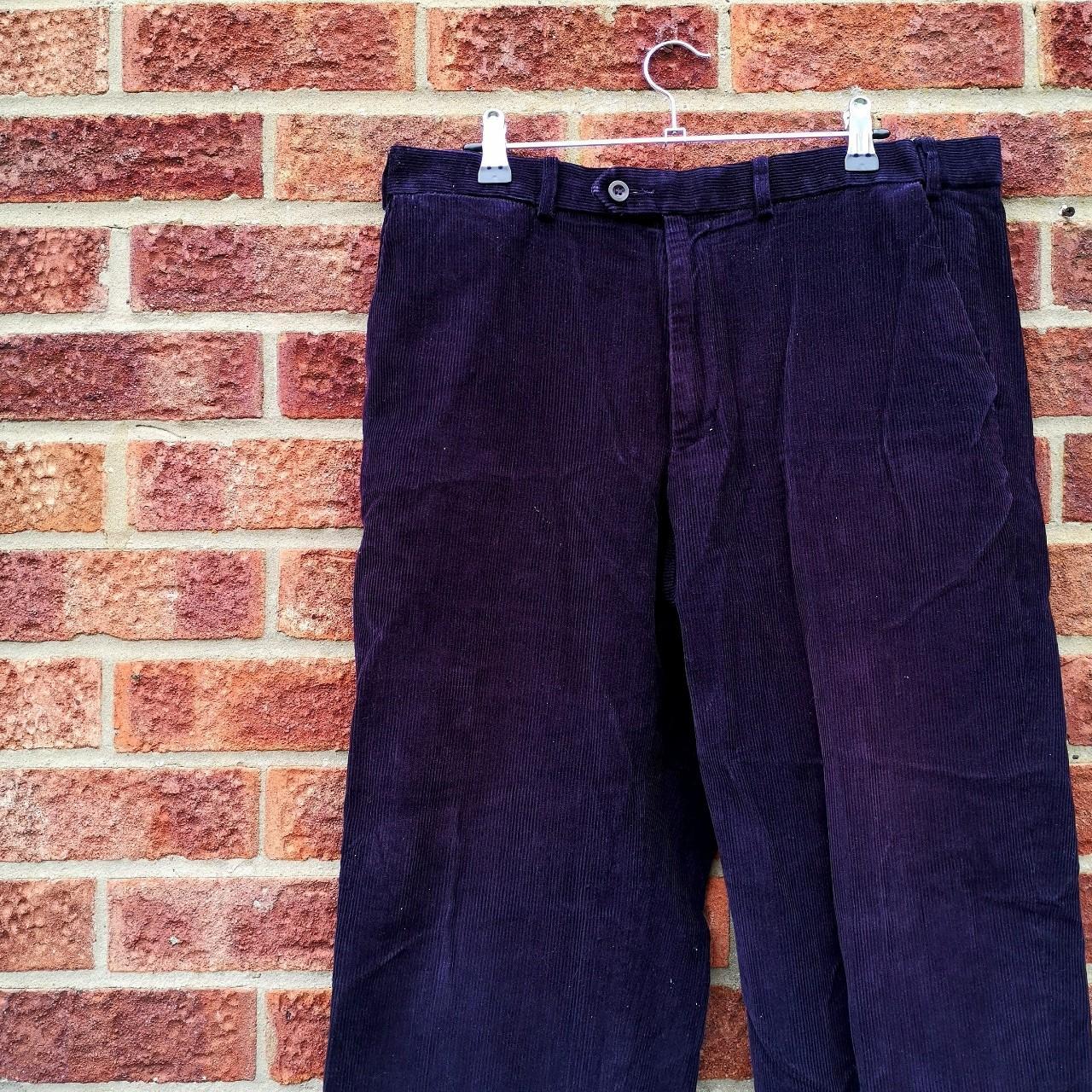 Amazing dark purple corduroy jeans. Looks like jumbo... - Depop