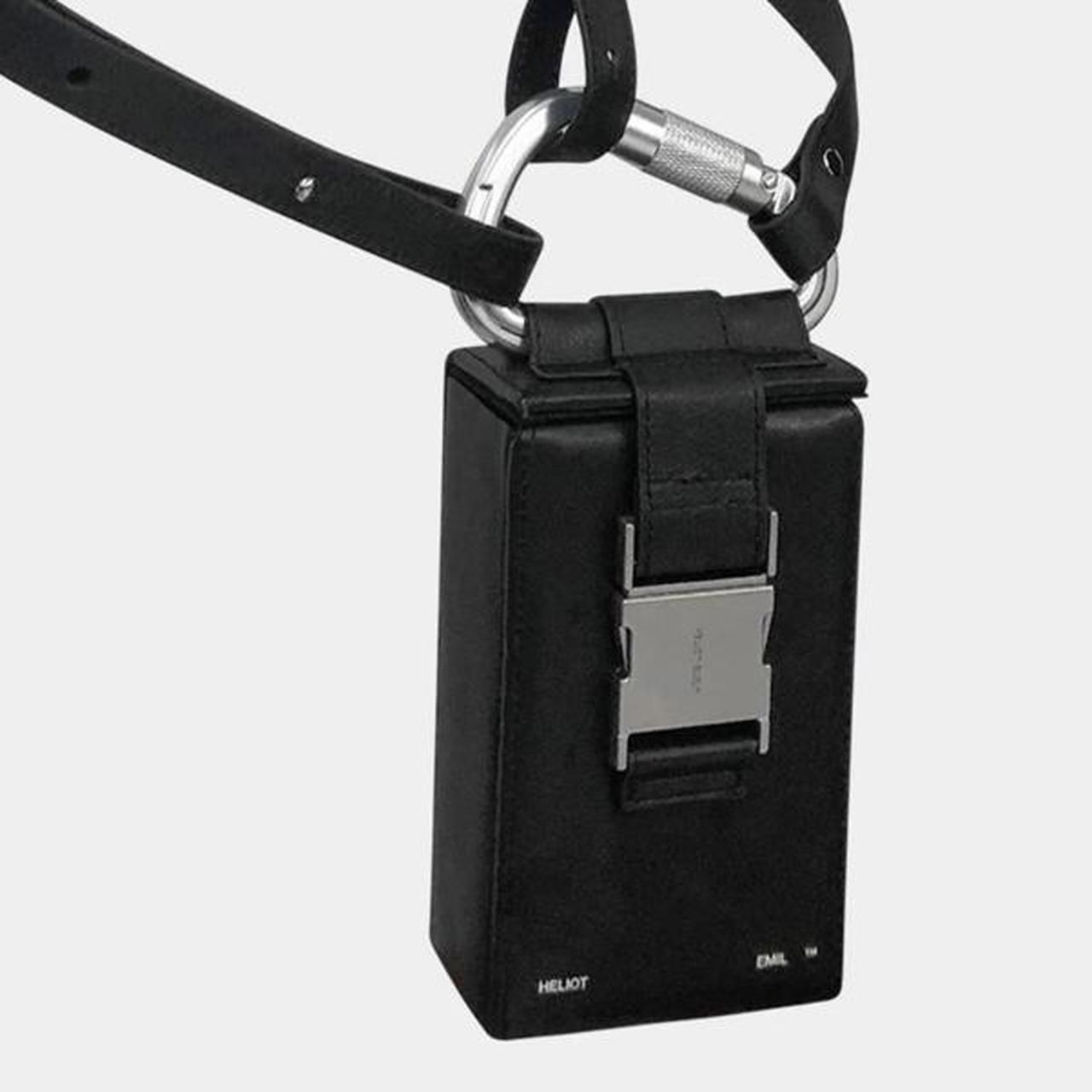HELIOT EMIL Black Phone Sling Box Bag Heliot Emil