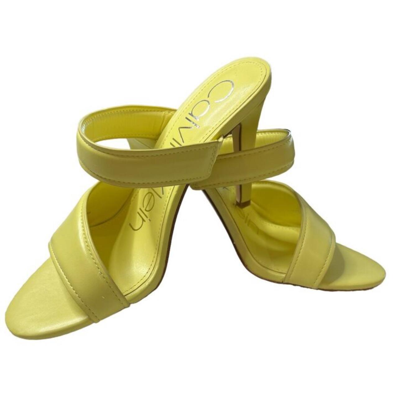 Calvin klein yellow store sandals