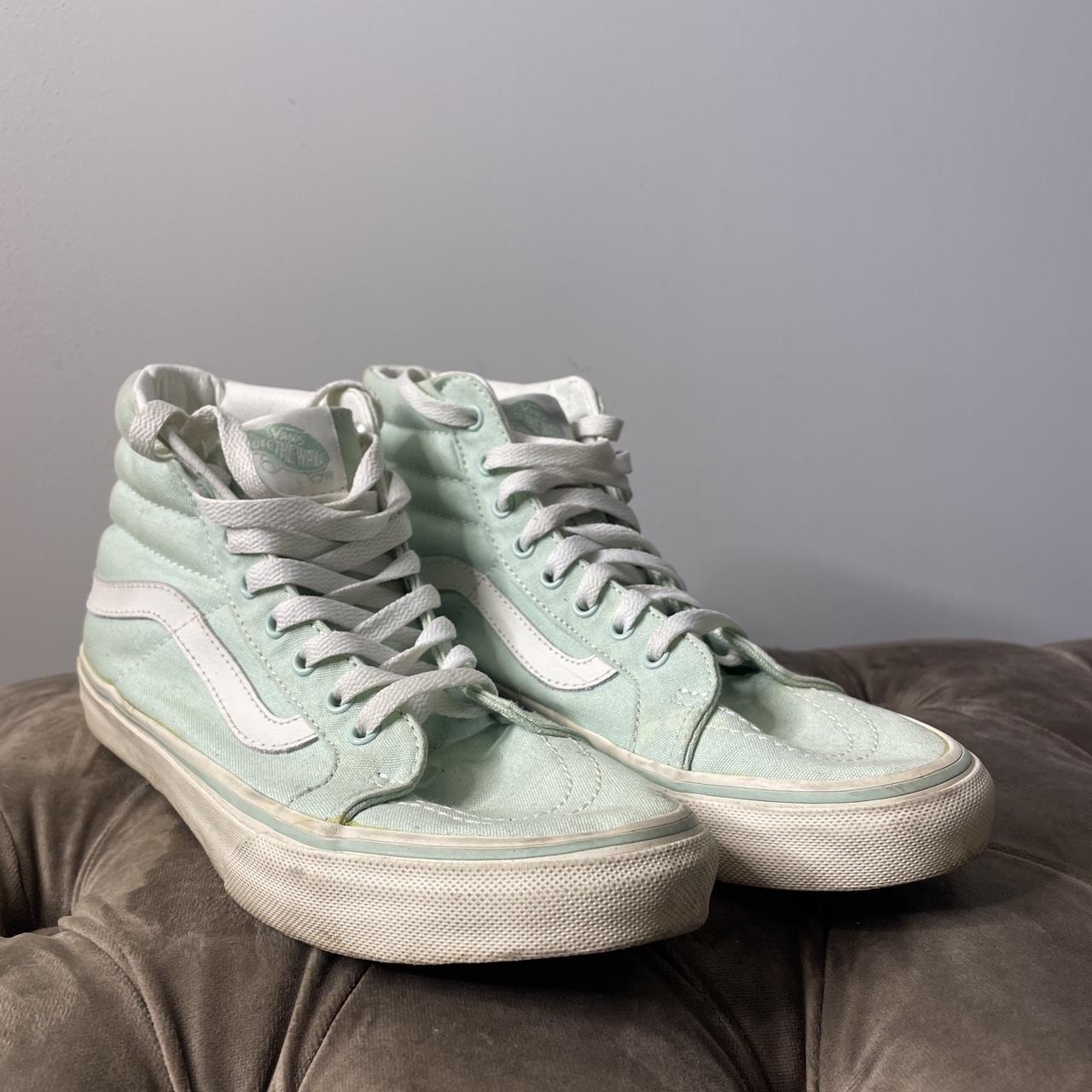 Grey and mint green on sale vans