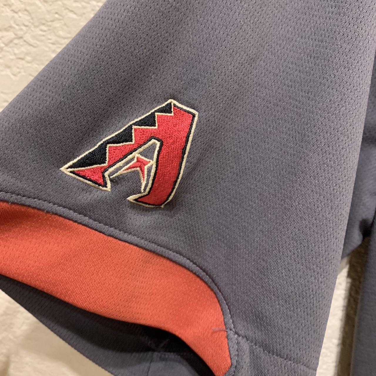 Vintage Grey Arizona Diamondbacks Jersey w/ Patch on - Depop