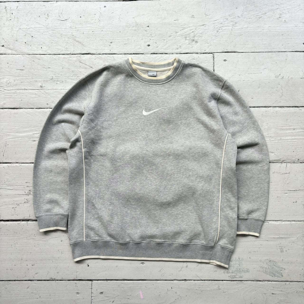 Grey nike tick online sweatshirt