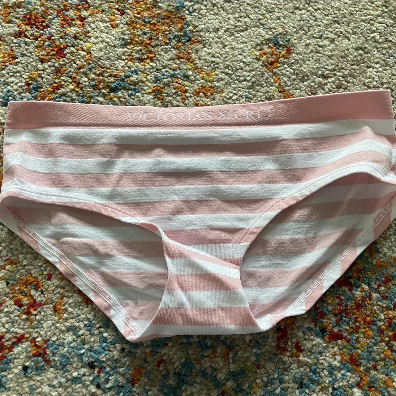 Victorias Secret Mens Pink And White Panties Depop 0397