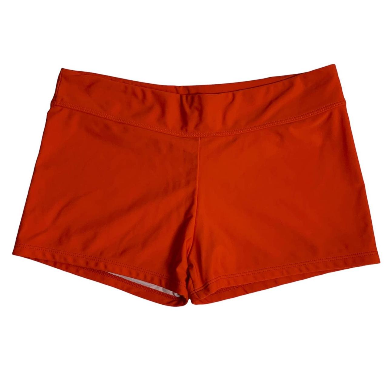 Orange Spandex Shorts Medium sexy, tight, stretchy,... - Depop