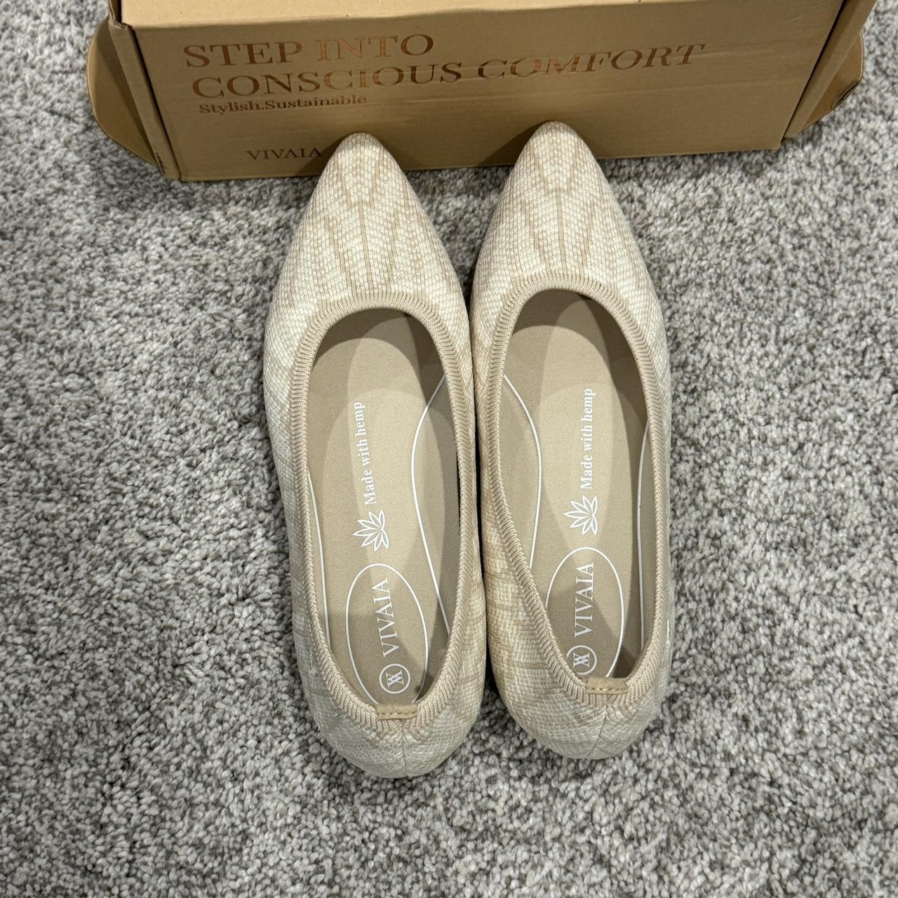 VIVAIA Aria 5 Hemp Flats These are the cream ARIA 5... - Depop