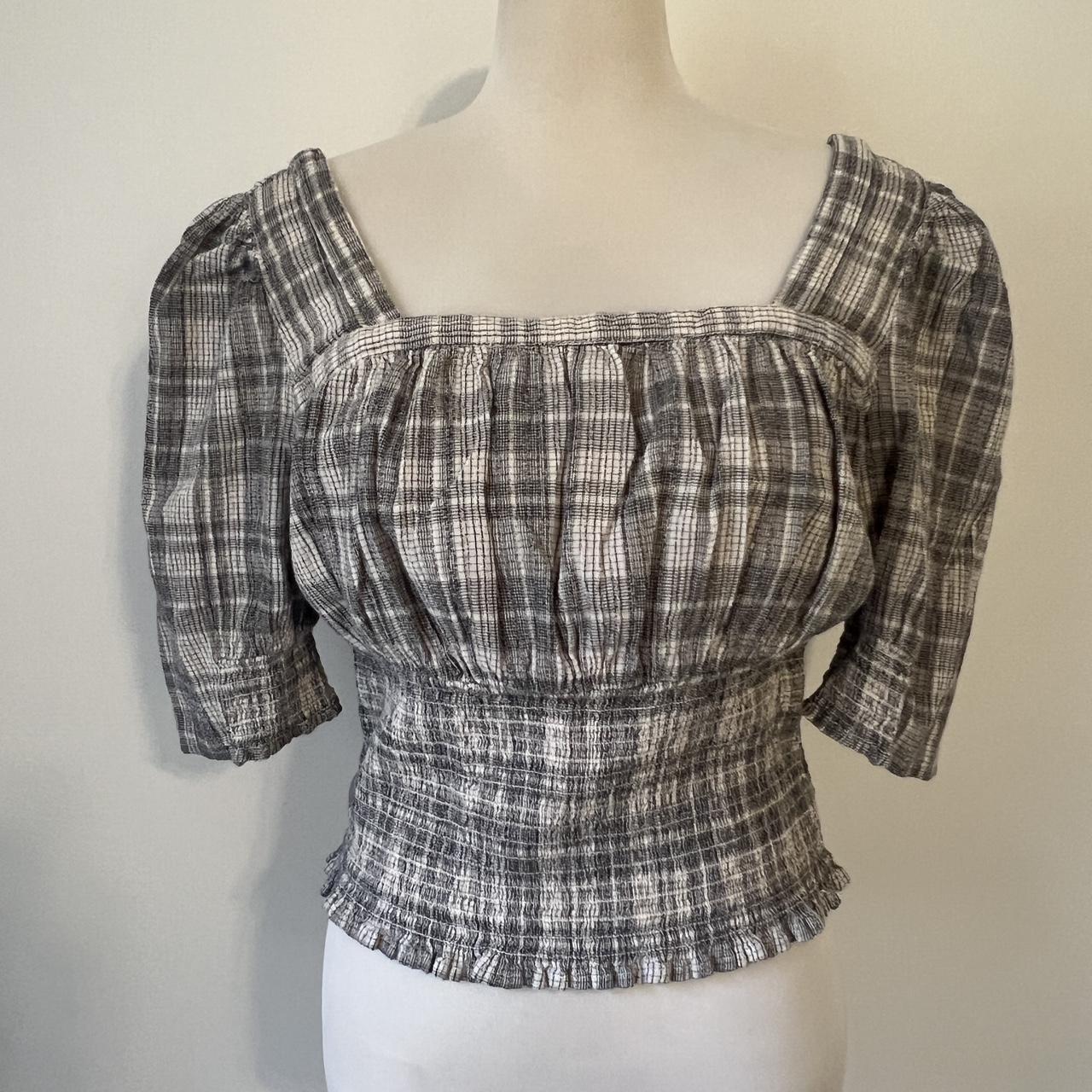 Universal Thread Women's Blouse - Grey/Multi - L … - image 1