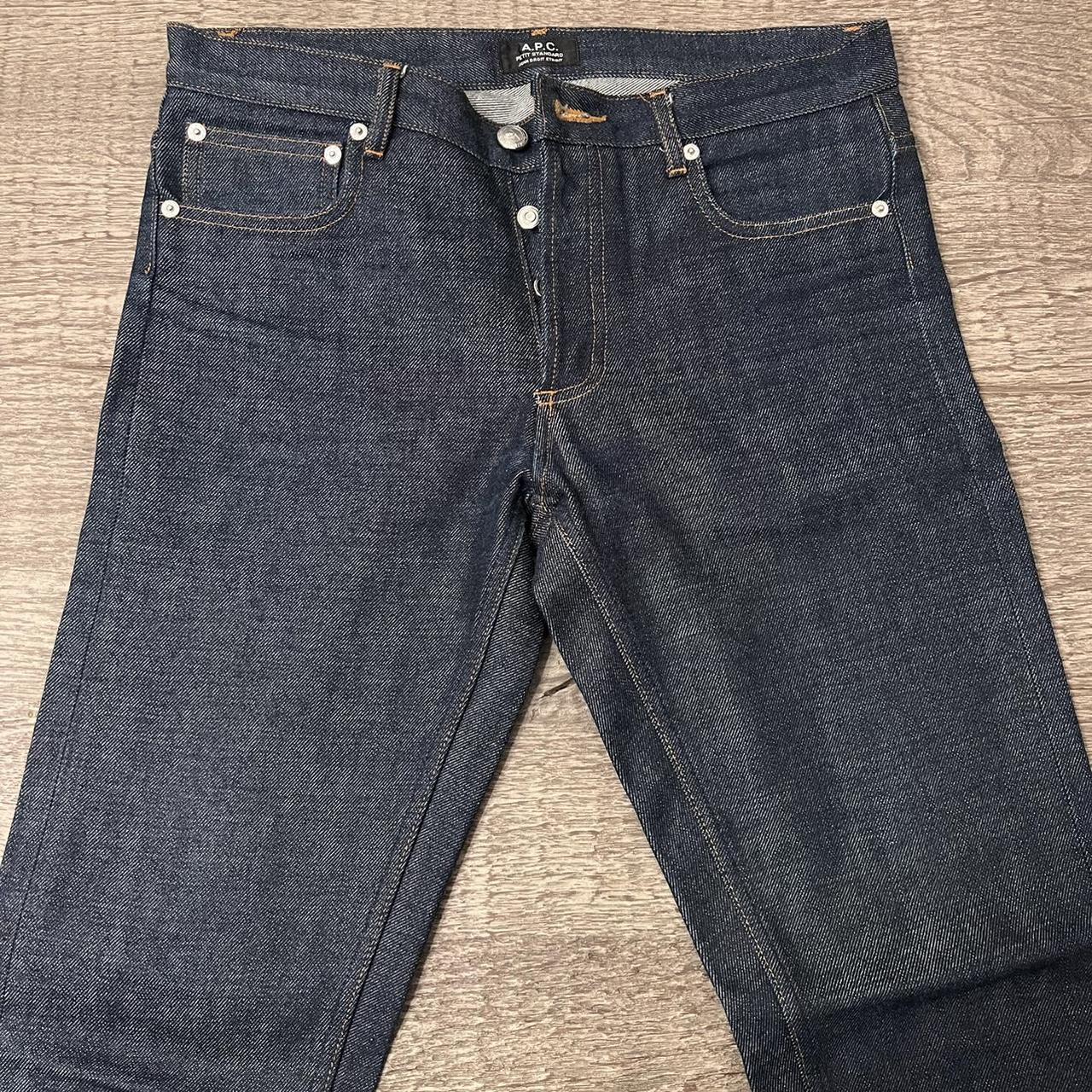 APC raw denim in perfect condition. Barely worn,... - Depop