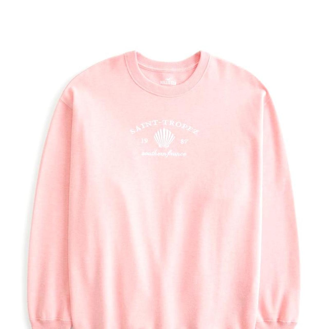 Fashion hollister pink sweatshirt