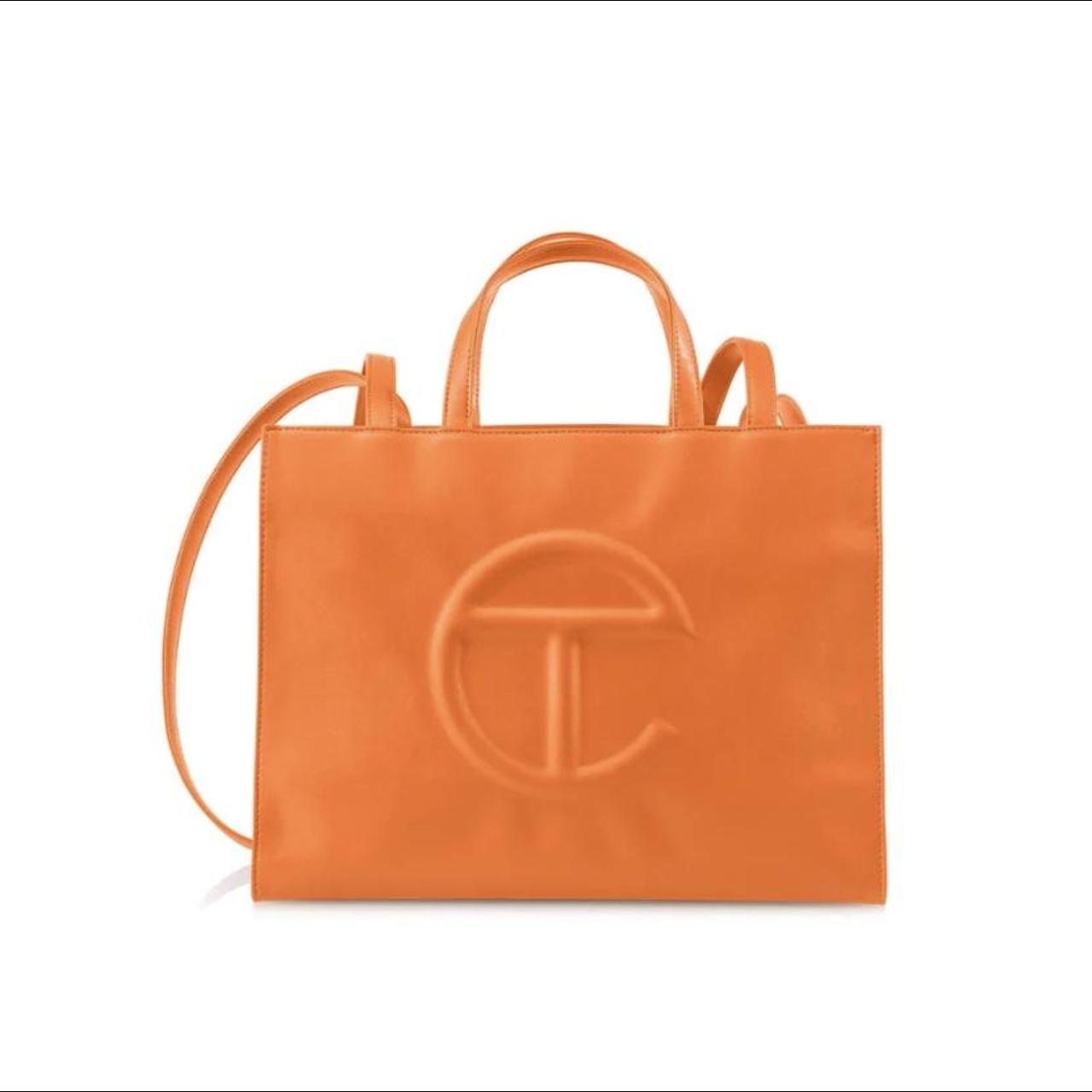 Medium online Orange Shopping Bag