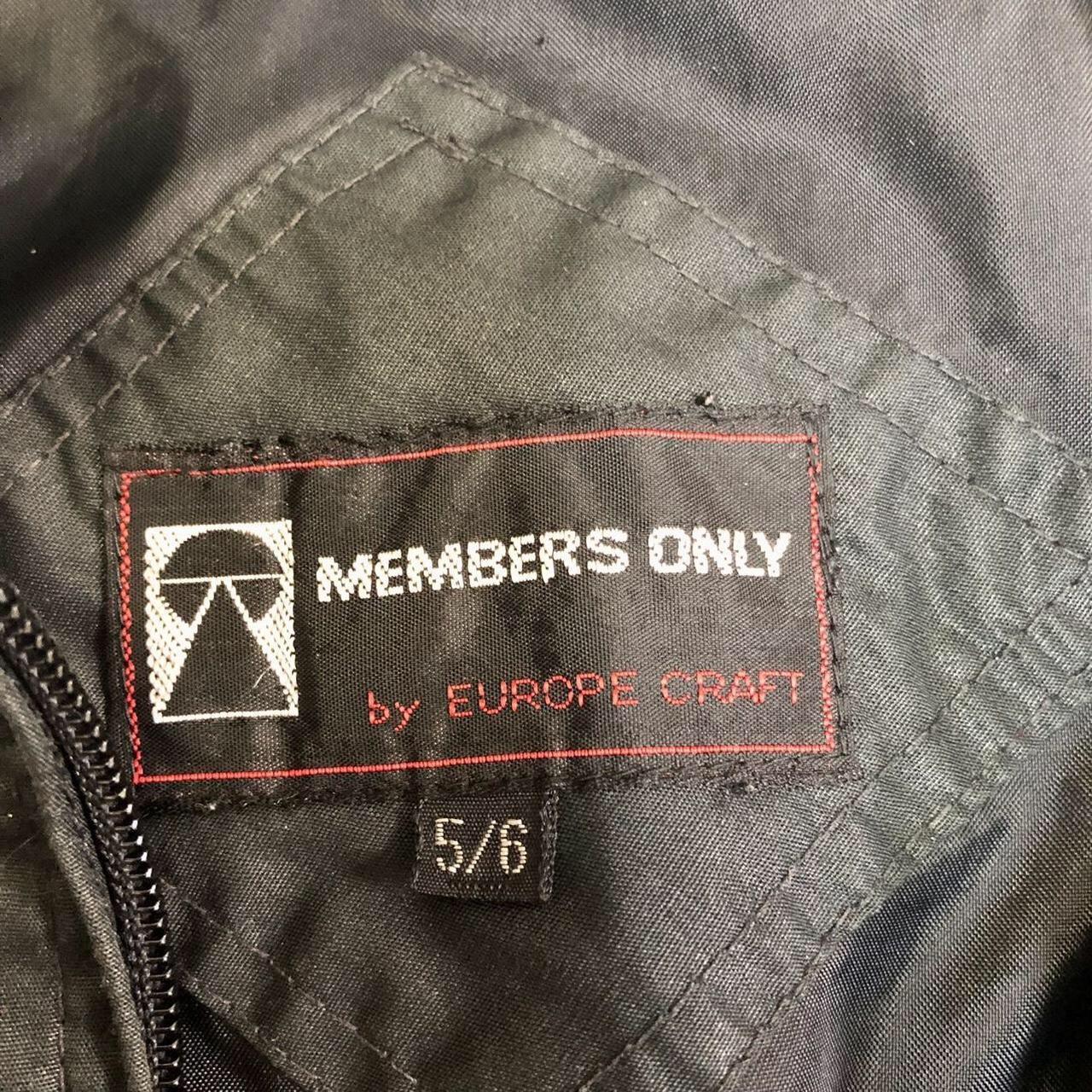 Vintage members only by europe craft racer Depop