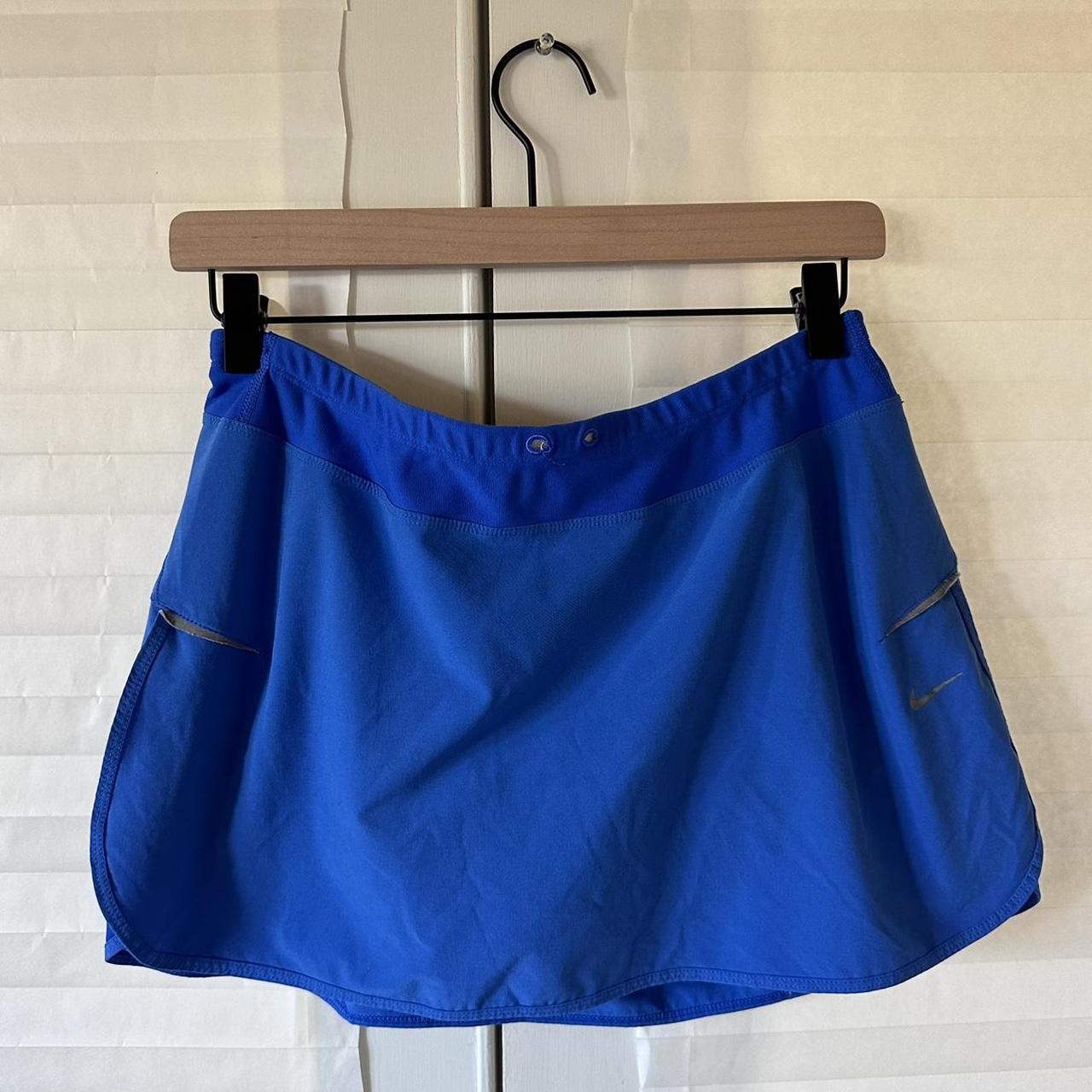 Blue Nike Tennis Skirt Has A Mid Rise Fit Super Depop