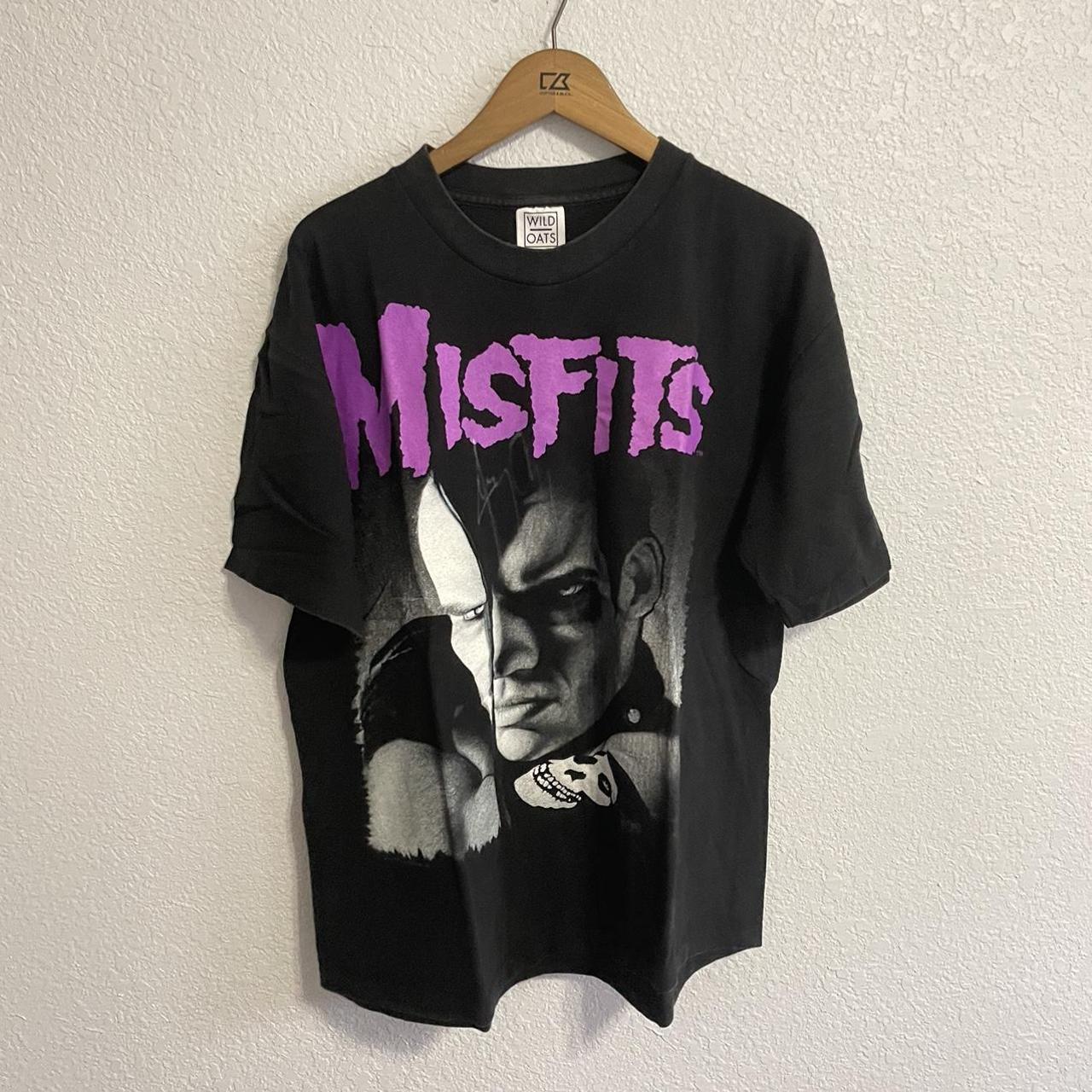 1995 vintage misfits shirt Doyle double sided great... - Depop