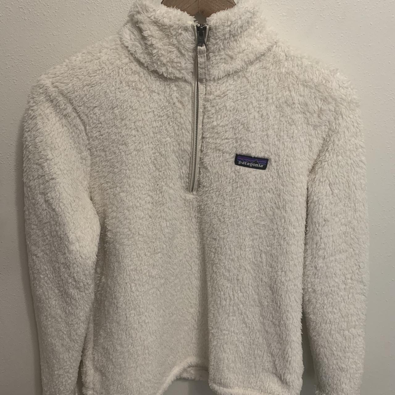 Patagonia Women's White Jacket | Depop