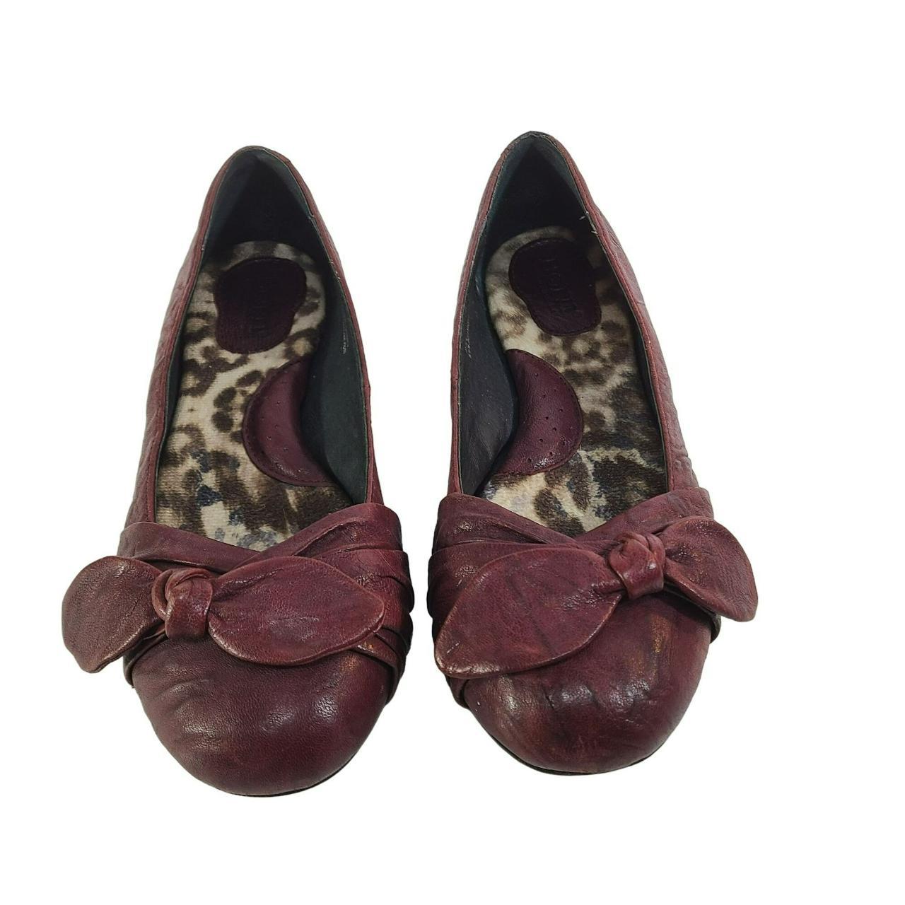 Born Molly Ballet Flats Slip on Shoes Red Maroon... - Depop