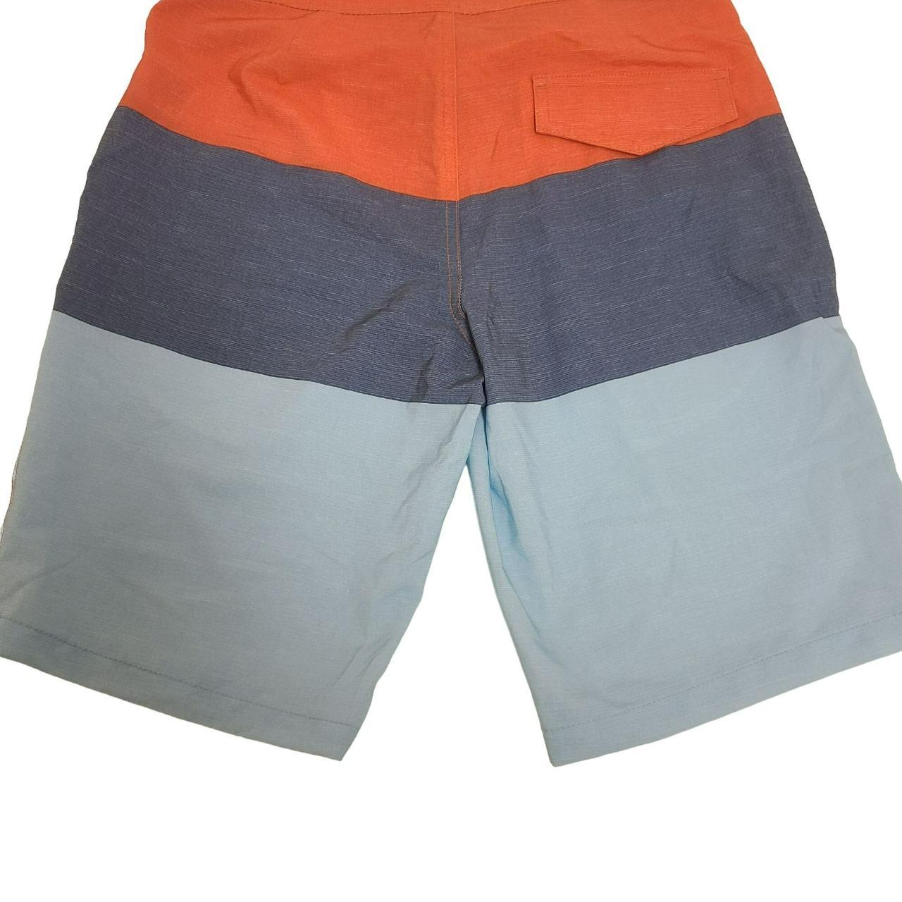 Goodfellow & CO Board Shorts Horizontal Wide Stripe... Depop