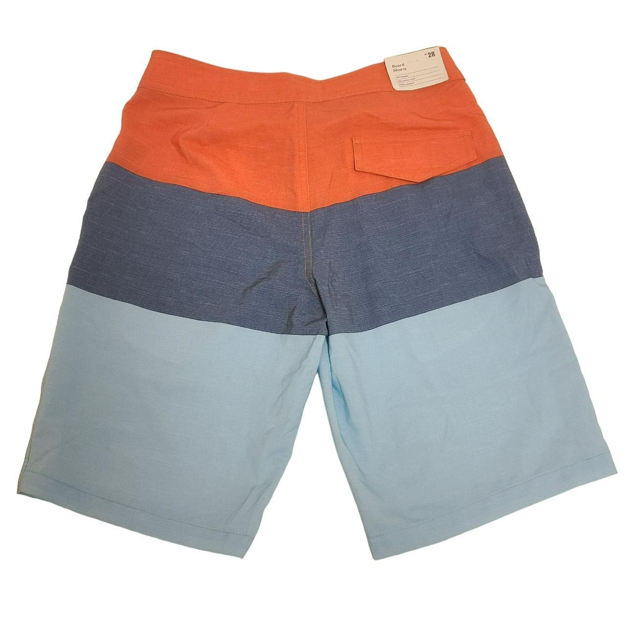 Goodfellow & CO Board Shorts Horizontal Wide Stripe... Depop