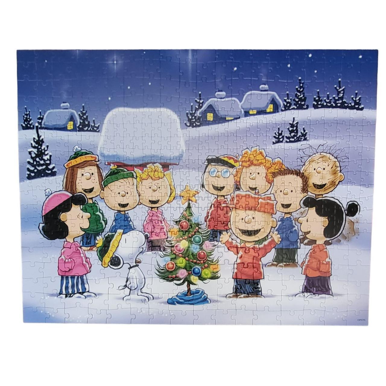 Peanuts Christmas Holiday 500 Piece Puzzle Family - Depop