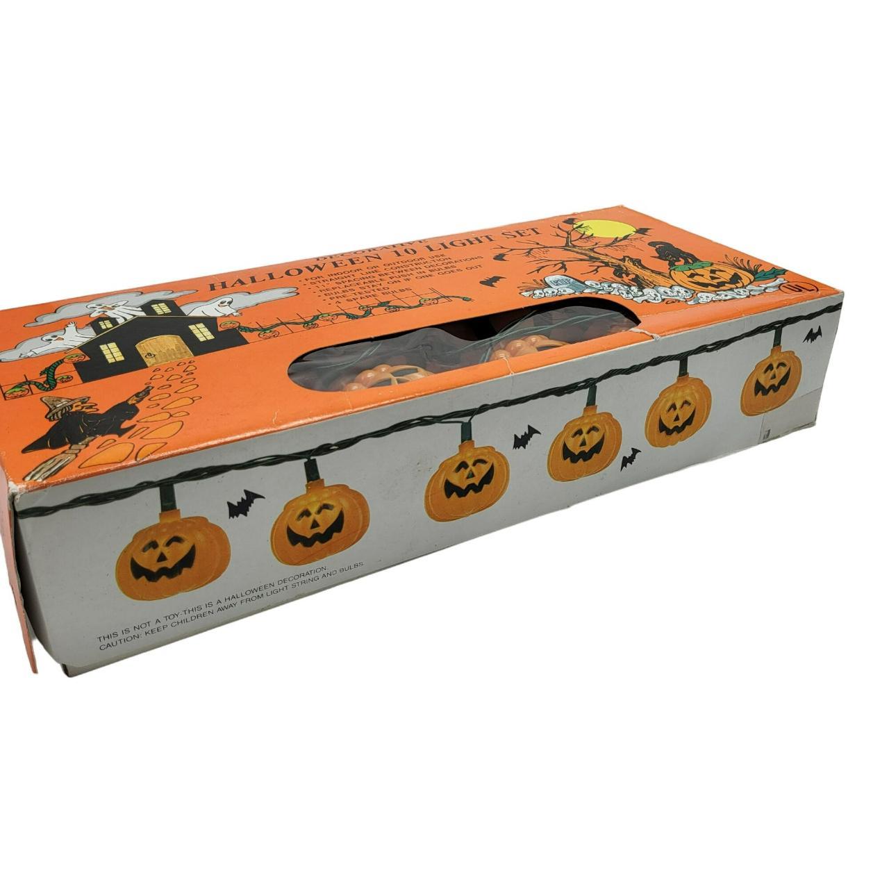 Vintage 90's Halloween Blow Mold String Lights Jack... Depop