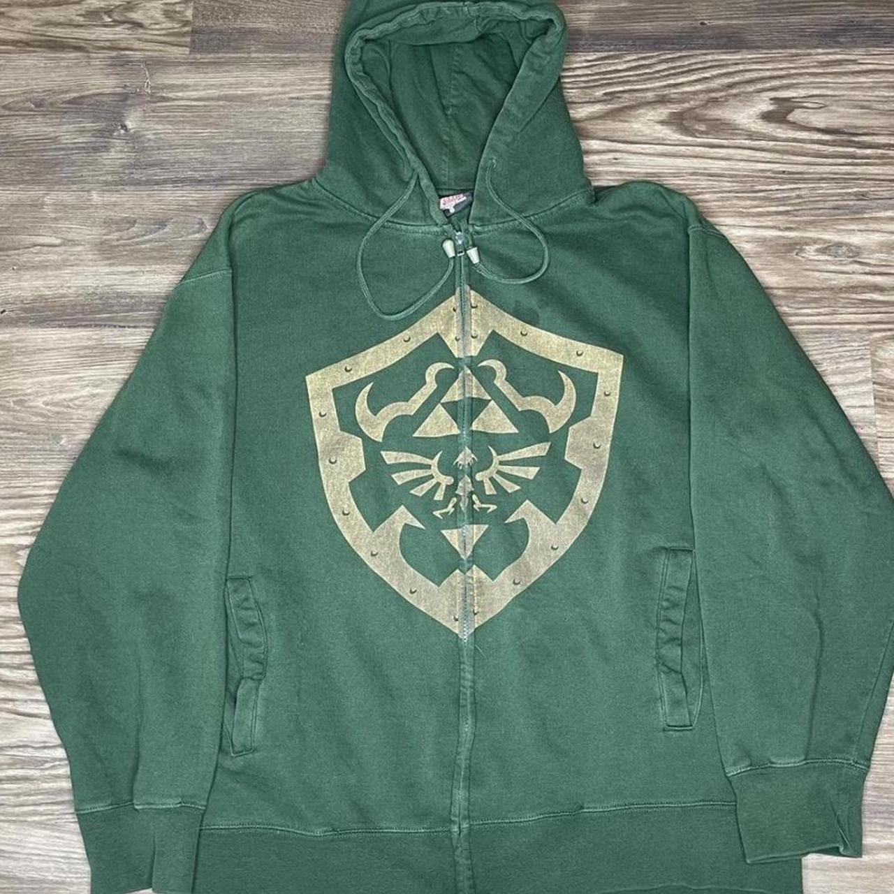 Y2k legends of Zelda game zip up hoodie good... Depop