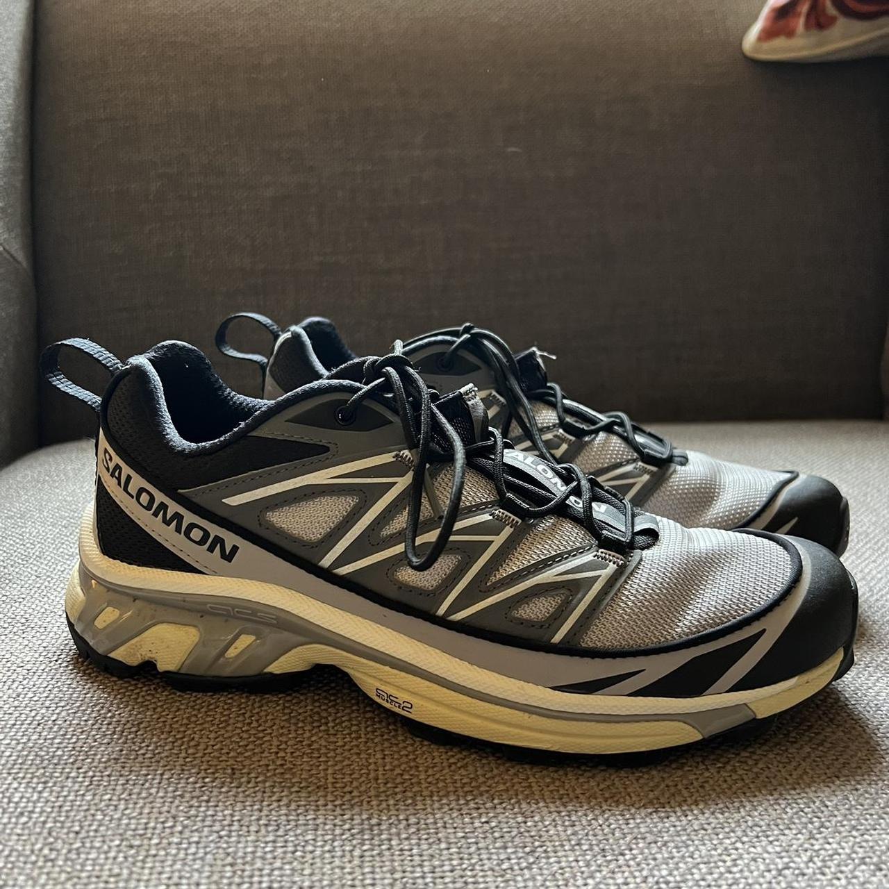 Salomon Men's Grey and Black Trainers | Depop