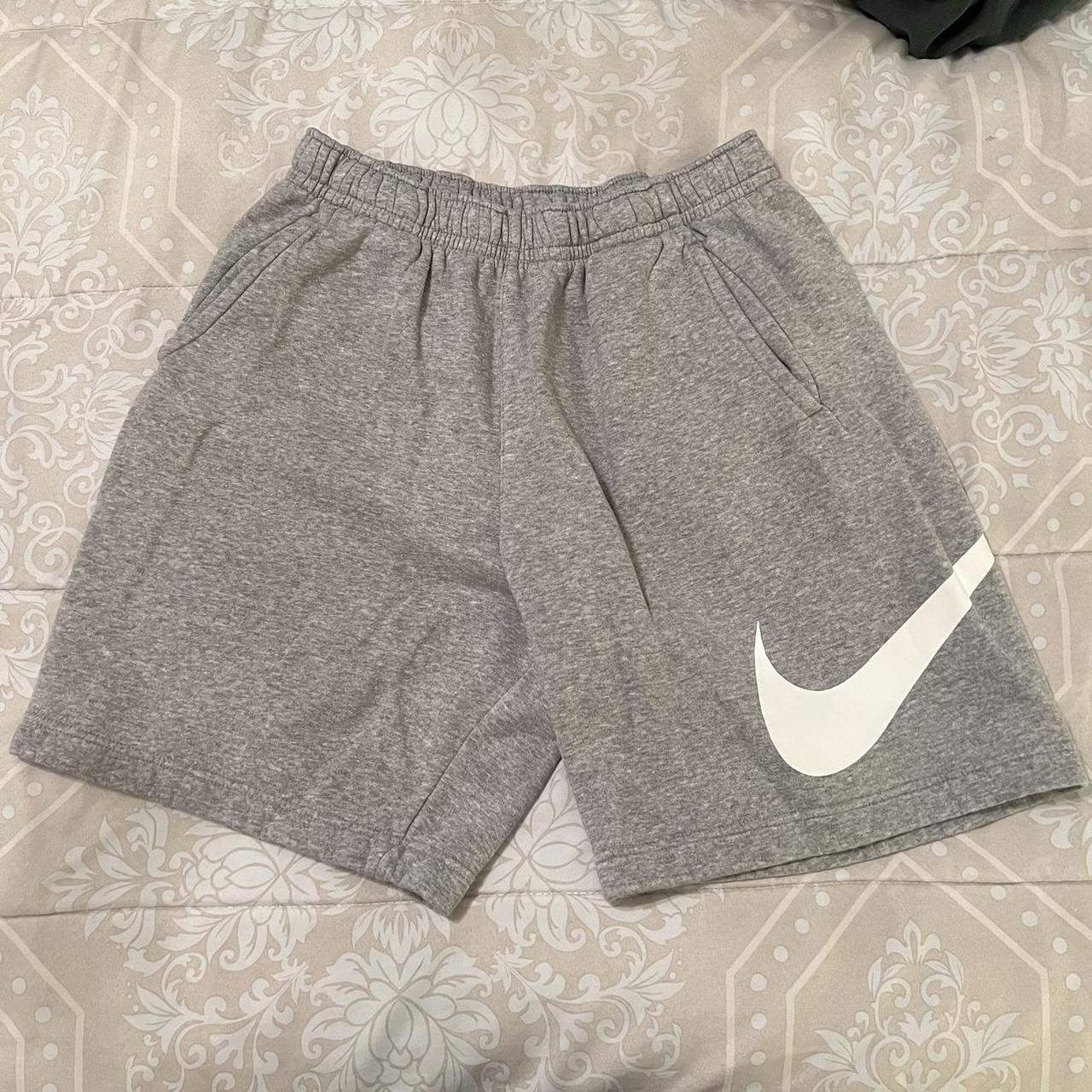 Nike grey best sale cotton shorts