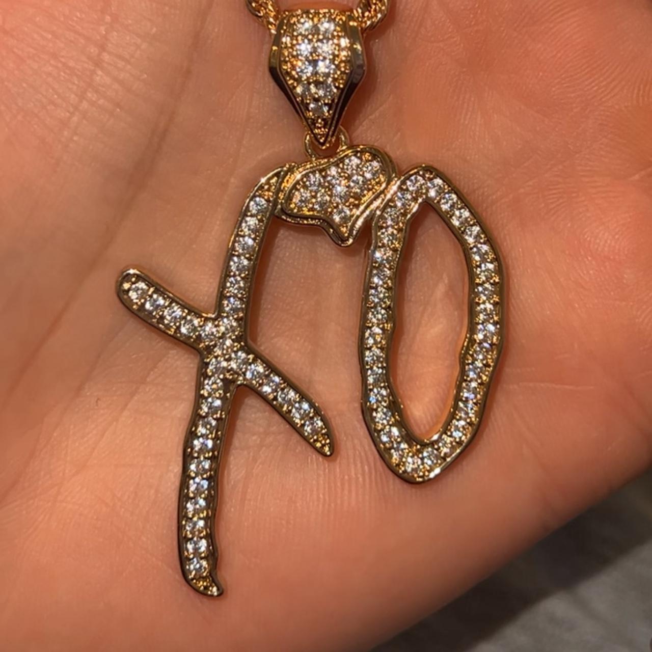 GOLD XO CHAIN THE WEEKND BRAND NEW FREE... - Depop