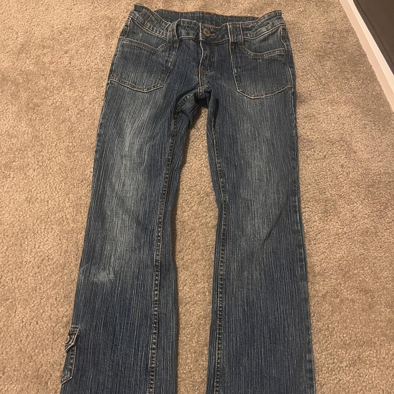 John Galt Brandy Melville Blue Low Rise Jeans Agatha... - Depop