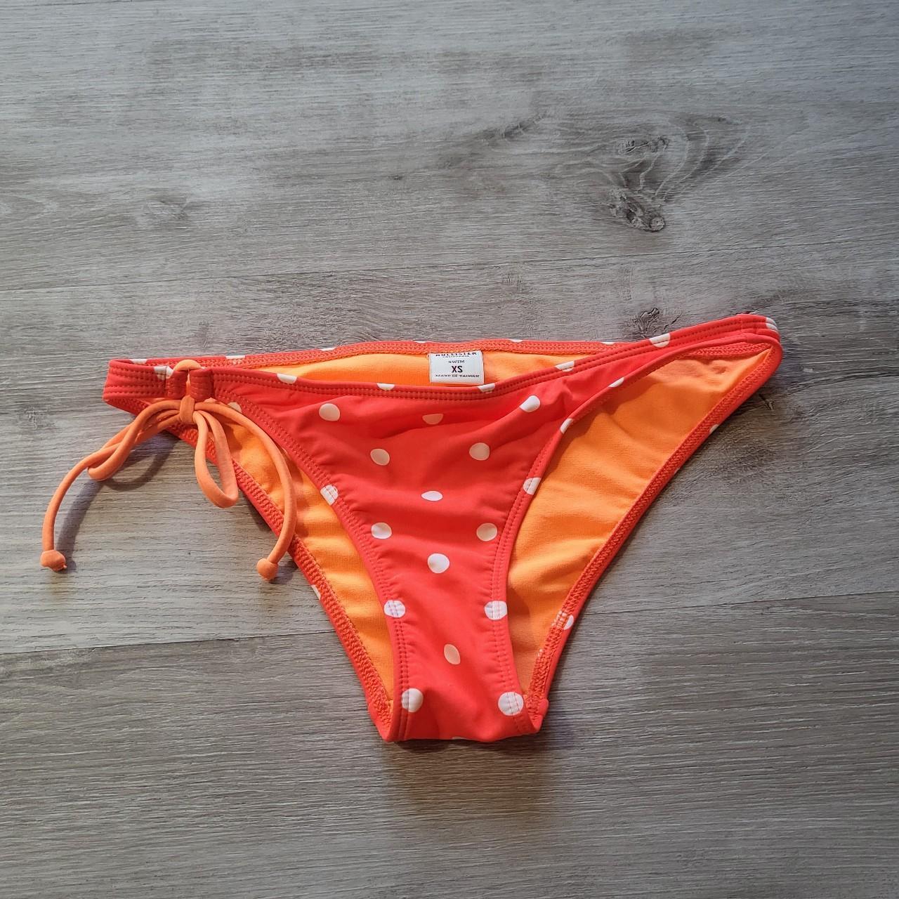The cutest Hollister bikini bottoms with embroidered... Depop