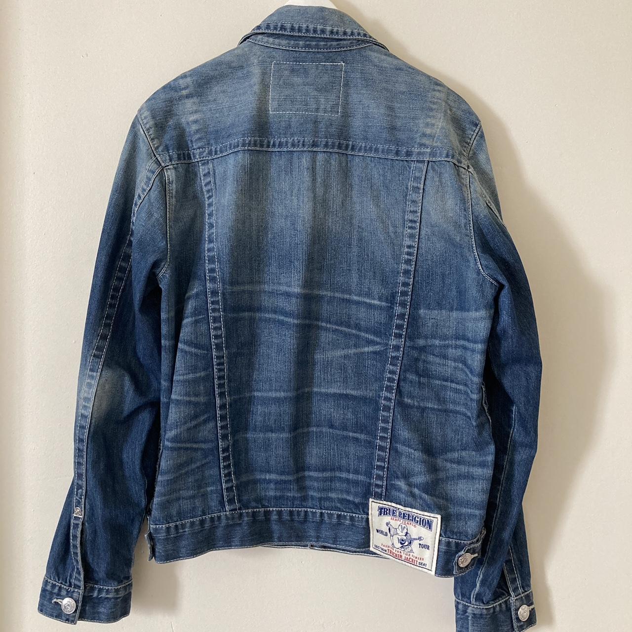 True Religion Men's Blue Jacket | Depop