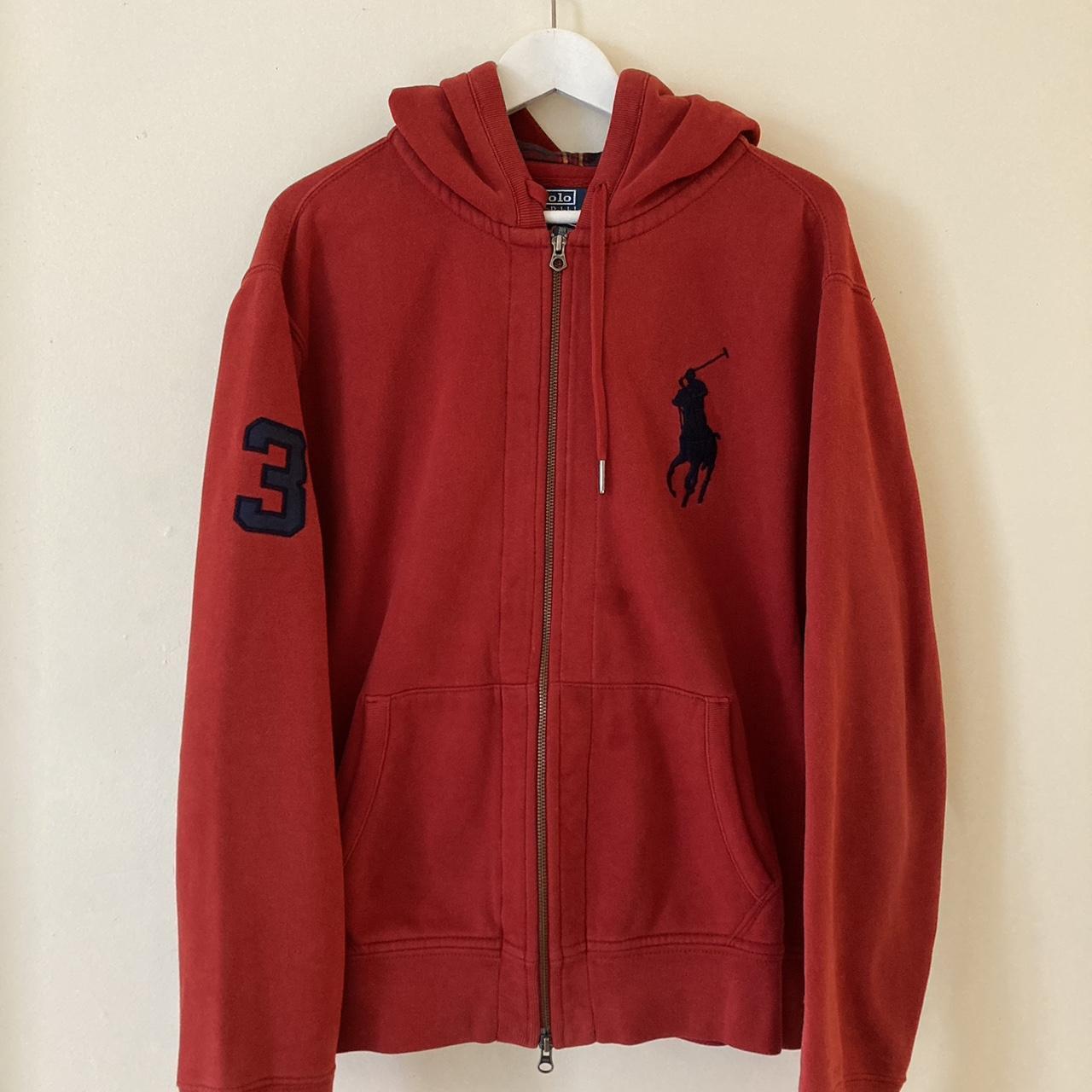 Vintage Polo Ralph Lauren Big Pony full zip hoodie... - Depop