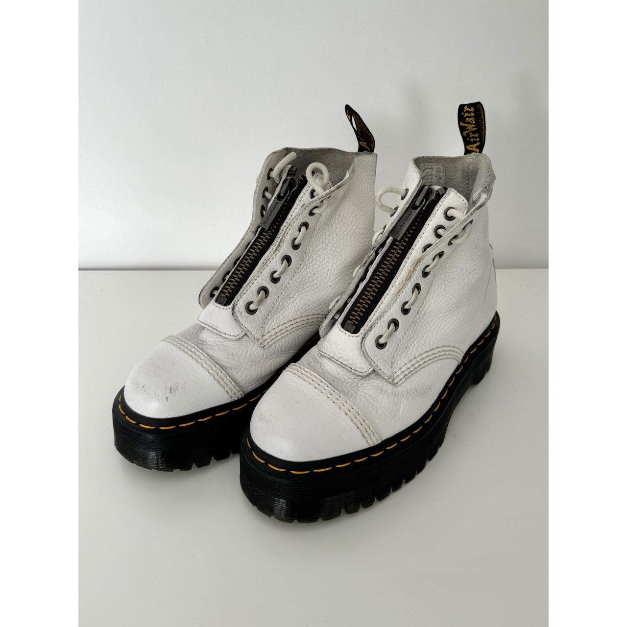 Black White Doc Martens Soft Leather 1460 Smooth Doc Martens Fold