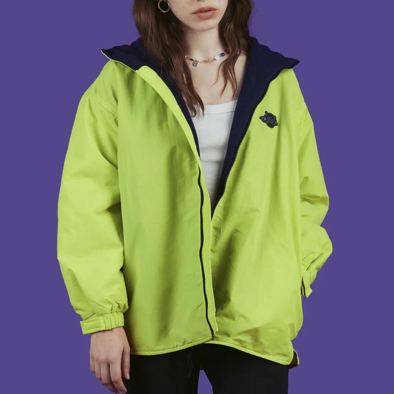 UNIF neon yellow green shift jacket. Only worn ONCE Depop