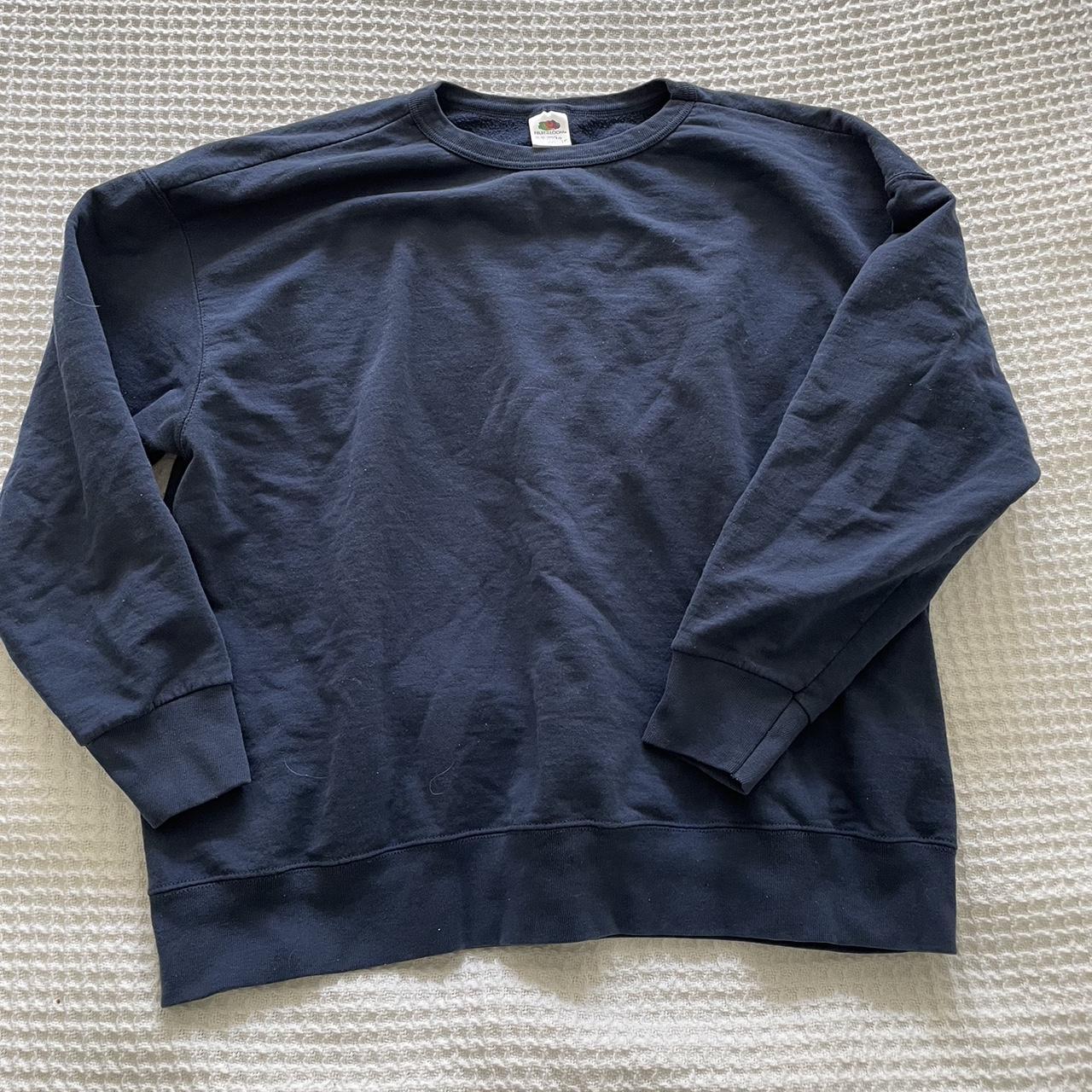 Women's Navy Sweatshirt | Depop