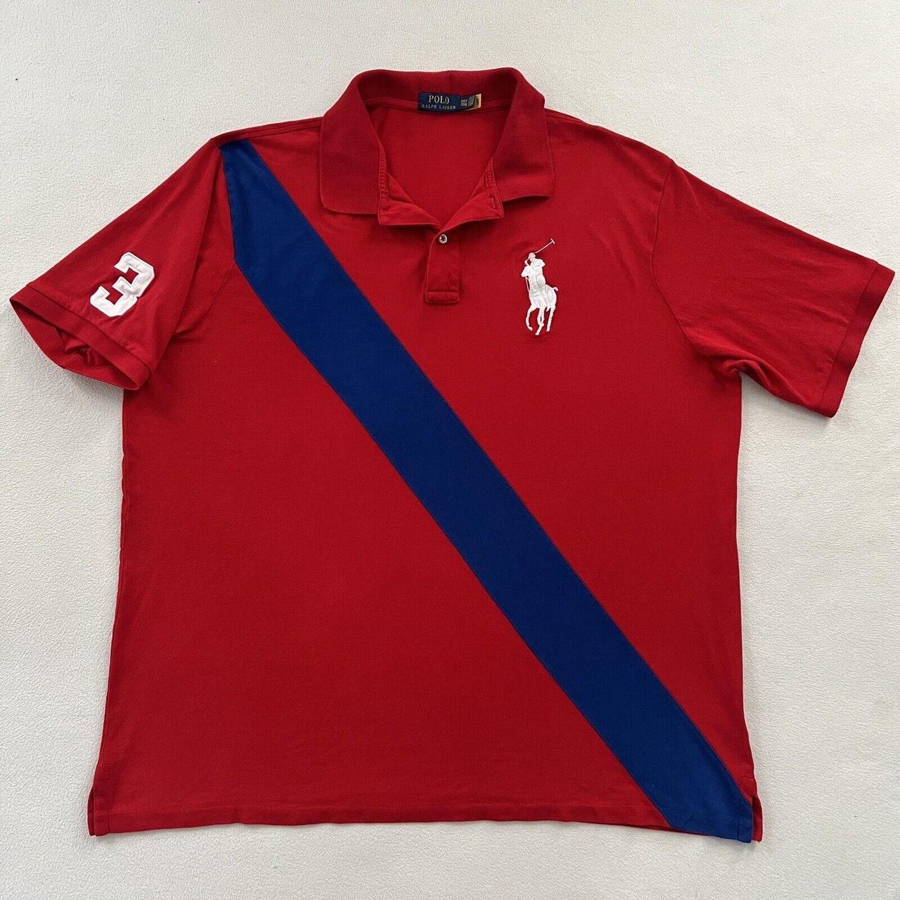 POLO Ralph Lauren Men 3XLT Summer Classic Red Blue. Depop