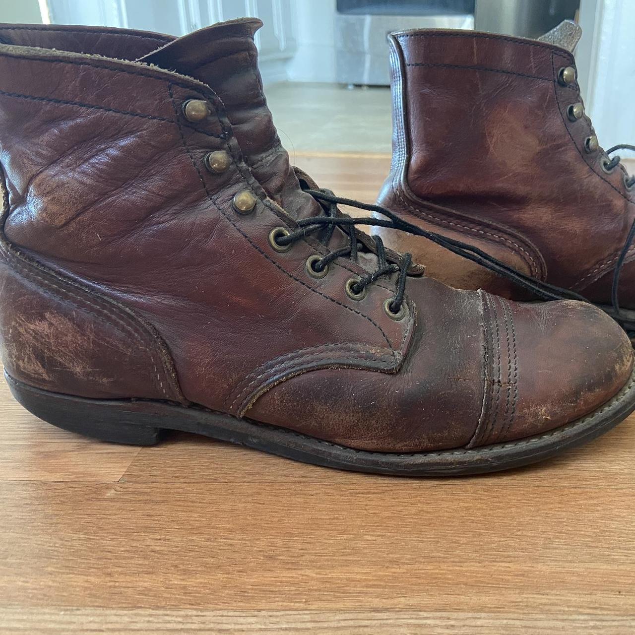 Redwing Men's Burgundy Boots (2)