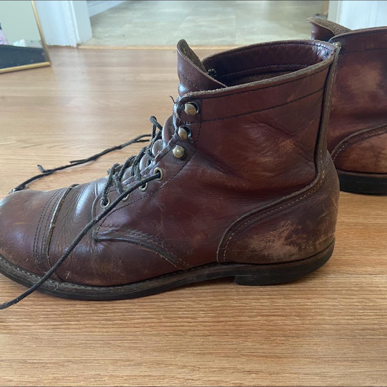 Redwing Men's Burgundy Boots (3)