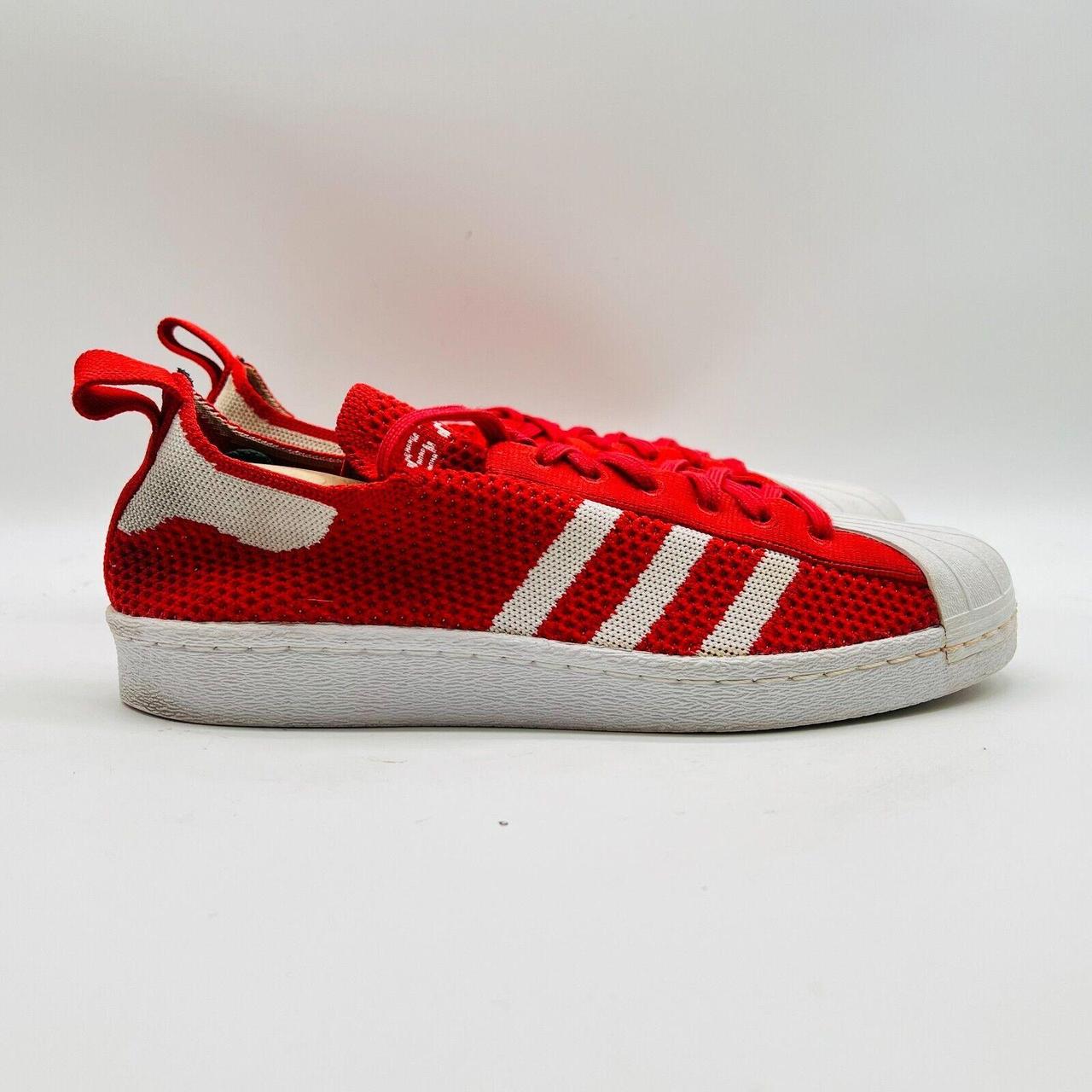 Adidas Superstar Womens 9.5 Primeknit Originals Red. Depop